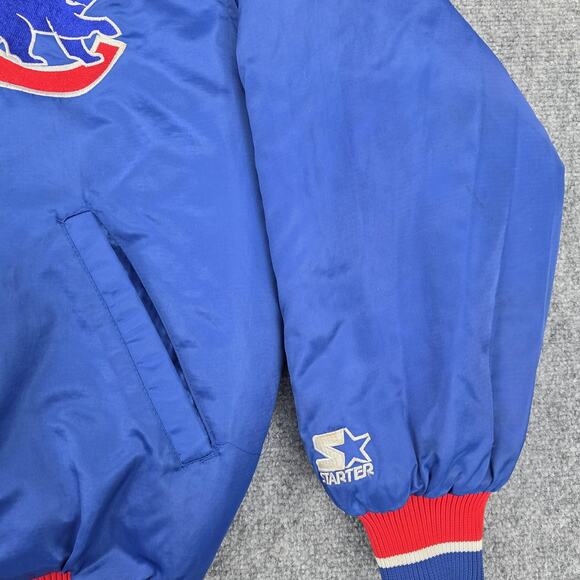 Vintage Chicago Cubs Jacket Mens Medium MLB Baseball Starter Wrigley Field 90s - Picture 12 of 16